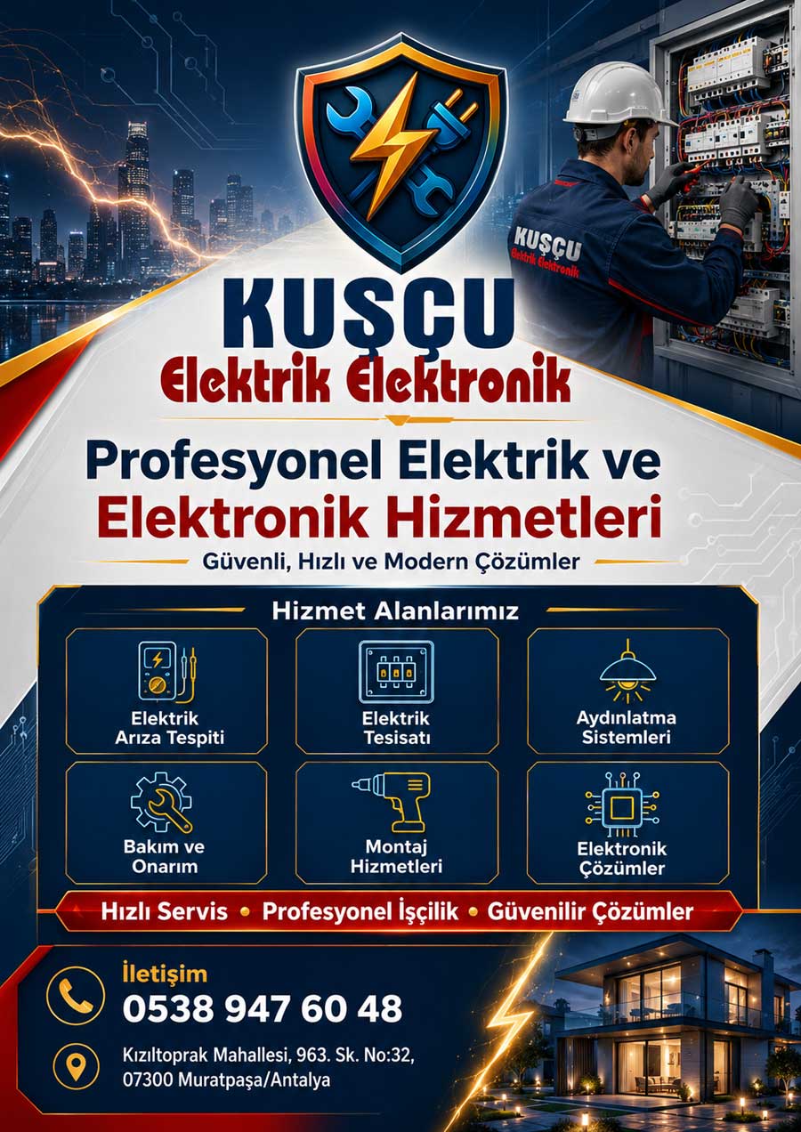 Pano, sigorta, priz ve aydınlatma arızalarında Antalya genelinde profesyonel elektrikçi desteği